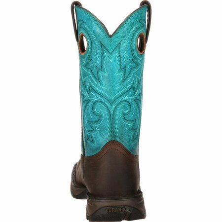 Durango Lady Rebel by Women's Bar None Western Boot, BROWN TURQUOISE, M, Size 9.5 DWRD016